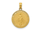 FJC Finejewelers 10 kt Yellow Gold Miraculous Medal Charm 23 x 14 mm
