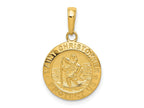 FJC Finejewelers 10 kt Yellow Gold Saint Christopher Medal Charm 22 x 15 mm