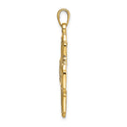 FJC Finejewelers 10 kt Yellow Gold Four-Way Medal Charm 41 x 29 mm