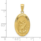 FJC Finejewelers 10 kt Yellow Gold Saint Christopher Medal Charm 31 x 14 mm
