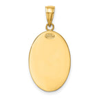 FJC Finejewelers 10 kt Yellow Gold Saint Christopher Medal Charm 31 x 14 mm