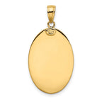 FJC Finejewelers 10 kt Yellow Gold Saint Christopher Medal Charm 36 x 16 mm