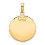 FJC Finejewelers 10 kt Yellow Gold Saint Christopher Medal Charm 28 x 19 mm