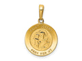 FJC Finejewelers 10 kt Yellow Gold Saint Joseph Medal Charm 24 x 16 mm