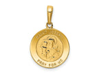 FJC Finejewelers 10 kt Yellow Gold Saint Joseph Medal Charm 24 x 16 mm