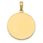 FJC Finejewelers 10 kt Yellow Gold Saint Joseph Medal Charm 29 x 19 mm