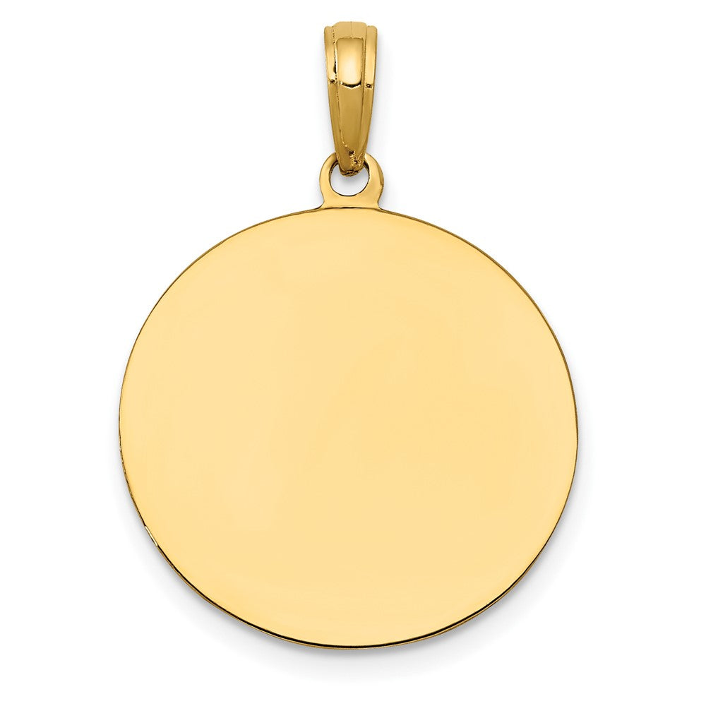 FJC Finejewelers 10 kt Yellow Gold Saint Joseph Medal Charm 29 x 19 mm