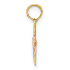 FJC Finejewelers 10 kt Two Tone Gold Two-Tone We Love Nana Charm 16 x 16 mm