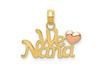 FJC Finejewelers 10 kt Two Tone Gold Two-Tone We Love Nana Charm 16 x 16 mm