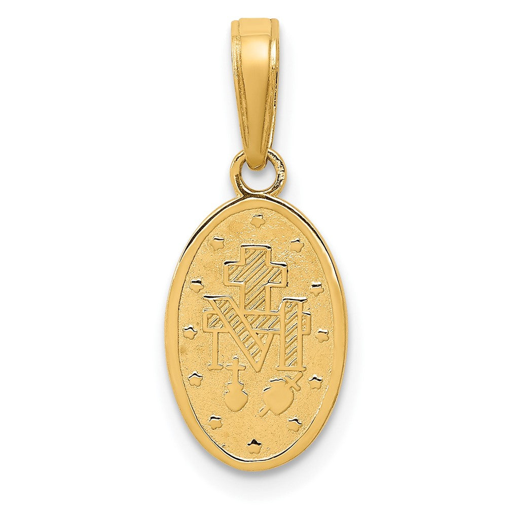 FJC Finejewelers 10 kt Yellow Gold Miraculous Medal Charm 20 x 7 mm