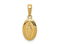 FJC Finejewelers 10 kt Yellow Gold Miraculous Medal Charm 20 x 7 mm
