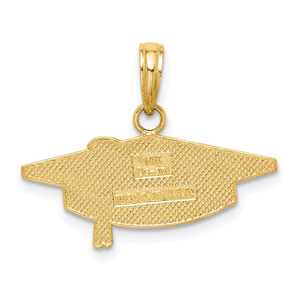 FJC Finejewelers 10 kt Yellow Gold Graduation Charm 18 x 23 mm