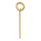 FJC Finejewelers 10 kt Yellow Gold Casted Medium Polished Number 4 Charm 22 x 9 mm