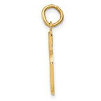 FJC Finejewelers 10 kt Yellow Gold Casted Medium Polished Number 5 Charm 22 x 9 mm