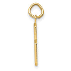 FJC Finejewelers 10 kt Yellow Gold Casted Medium Polished Number 6 Charm 22 x 9 mm