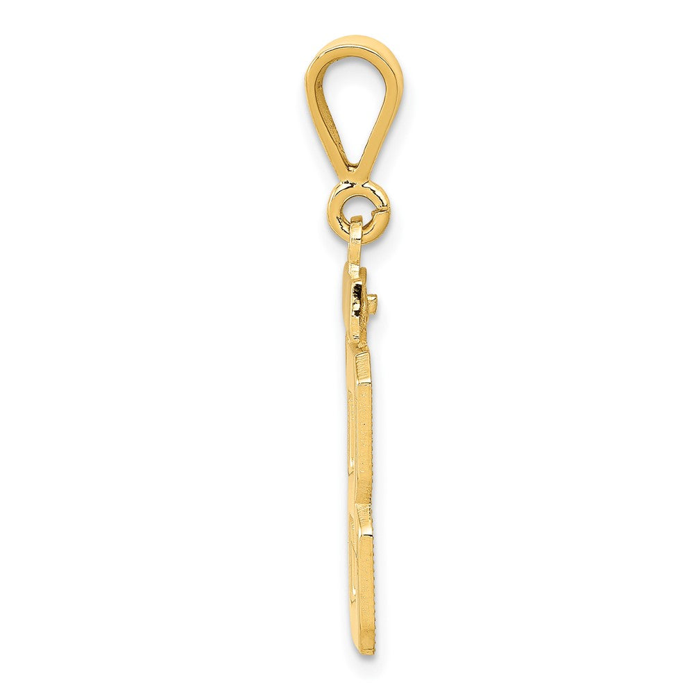 FJC Finejewelers 10 kt Yellow Gold Casted Medium Polished Number 88 Charm 30 x 20 mm