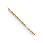 FJC Finejewelers 10 kt Yellow Gold Bright Cut Round Open Link Cable Chain Anklet 9 Inches x 0.6 mm