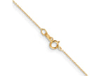 FJC Finejewelers 10 kt Yellow Gold Bright Cut Round Open Link Cable Chain Anklet 9 Inches x 0.6 mm