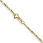 FJC Finejewelers 10 kt Yellow Gold 1.25mm Flat Figaro Chain Anklet 9 Inches