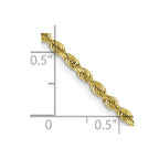 FJC Finejewelers 10 kt Yellow Gold Bright Cut Quadruple Rope Chain 26 Inches x 2.25 mm