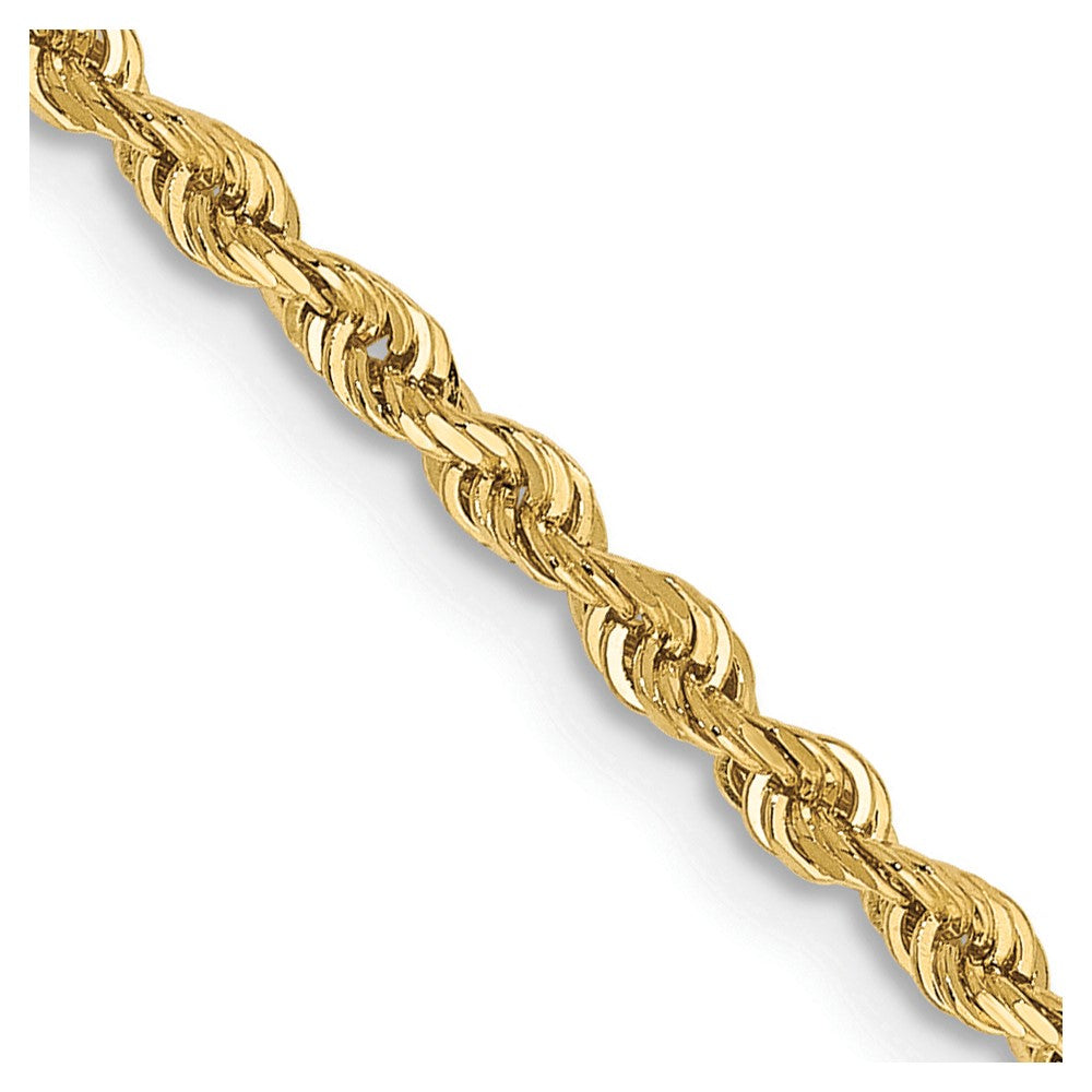 FJC Finejewelers 10 kt Yellow Gold Bright Cut Quadruple Rope Chain 26 Inches x 2.25 mm