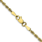 FJC Finejewelers 10 kt Yellow Gold Bright Cut Quadruple Rope Chain 26 Inches x 2.25 mm