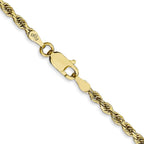 FJC Finejewelers 10 kt Yellow Gold Bright Cut Quadruple Rope Chain 26 Inches x 2.75 mm