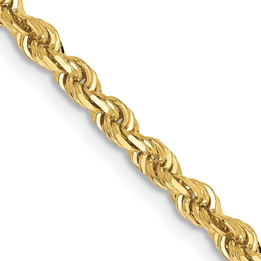 FJC Finejewelers 10 kt Yellow Gold Bright Cut Quadruple Rope Chain 26 Inches x 3 mm