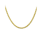FJC Finejewelers 10 kt Yellow Gold Bright Cut Quadruple Rope Chain 26 Inches x 3.35 mm