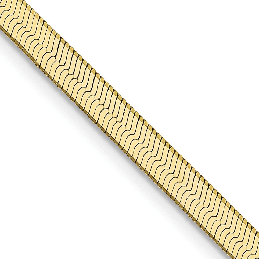FJC Finejewelers 10 kt Yellow Gold Silky Herringbone Chain 22 Inches x 3 mm