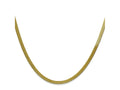 FJC Finejewelers 10 kt Yellow Gold Silky Herringbone Chain 22 Inches x 3 mm