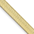 FJC Finejewelers 10 kt Yellow Gold Silky Herringbone Chain 22 Inches x 4 mm