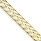 FJC Finejewelers 10 kt Yellow Gold Silky Herringbone Chain 22 Inches x 5.5 mm
