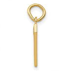 FJC Finejewelers 10 kt Yellow Gold Casted Small Polished Number 7 Charm 20 x 7 mm