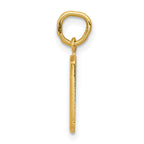 FJC Finejewelers 10 kt Yellow Gold Casted Small Polished Number 9 Charm 20 x 7 mm