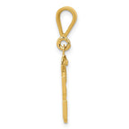 FJC Finejewelers 10 kt Yellow Gold Casted Small Polished Number 33 Charm 27 x 15 mm