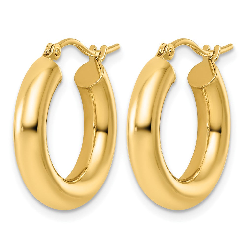 FJC Finejewelers 10 kt Yellow Gold Polished x 20mm Lightweight Tube Hoop Earrings 20 mm x 4 mm