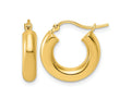 FJC Finejewelers 10 kt Yellow Gold Yellow x 17mm Polished Hoop Earrings 17 mm x 4 mm