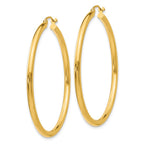 FJC Finejewelers 10 kt Yellow Gold Polished 2.5mm Lightweight Tube Hoop Earrings 45 mm x 45 mm