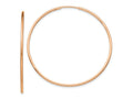 FJC Finejewelers 10 kt Rose Gold Endless Polished Endless Tube Hoop Earrings 42 mm x 42 mm