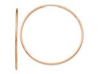 FJC Finejewelers 10 kt Rose Gold Endless Polished Endless Tube Hoop Earrings 42 mm x 42 mm