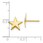 FJC Finejewelers 10 kt Yellow Gold Button Nautical Star Post Earrings 11 mm x 11 mm