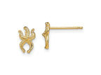 FJC Finejewelers 10 kt Yellow Gold Button Mini Starfish Post Earrings 8 mm x 5 mm