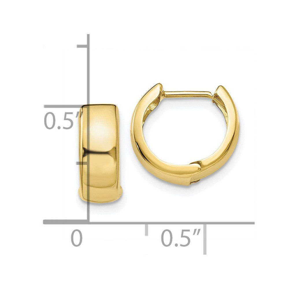 FJC Finejewelers 10 kt Yellow Gold Hinged Hoop Earrings 12 mm x 12 mm