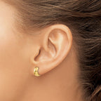 FJC Finejewelers 10 kt Yellow Gold Hinged Hoop Earrings 7 mm x 6 mm