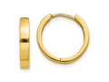 FJC Finejewelers 10 kt Yellow Gold Hinged Hoop Earrings 11 mm x 3 mm