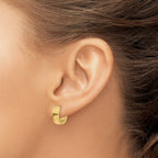 FJC Finejewelers 10 kt Yellow Gold Hinged Hoop Earrings 9 mm x 4 mm