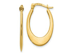 FJC Finejewelers 10 kt Yellow Gold Polished Hoop Earrings 11 mm x 1 mm