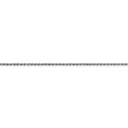 FJC Finejewelers 10 kt White Gold Bright Cut Rope Chain Lobster Clasp 22 Inches x 1.15 mm