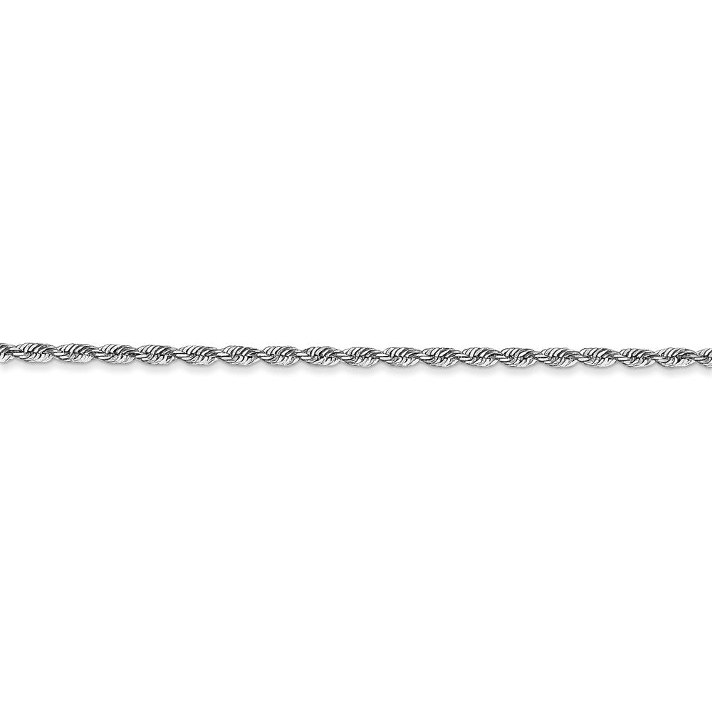 FJC Finejewelers 10 kt White Gold Bright Cut Quadruple Rope Chain Lobster Clasp 26 Inches x 1.85 mm